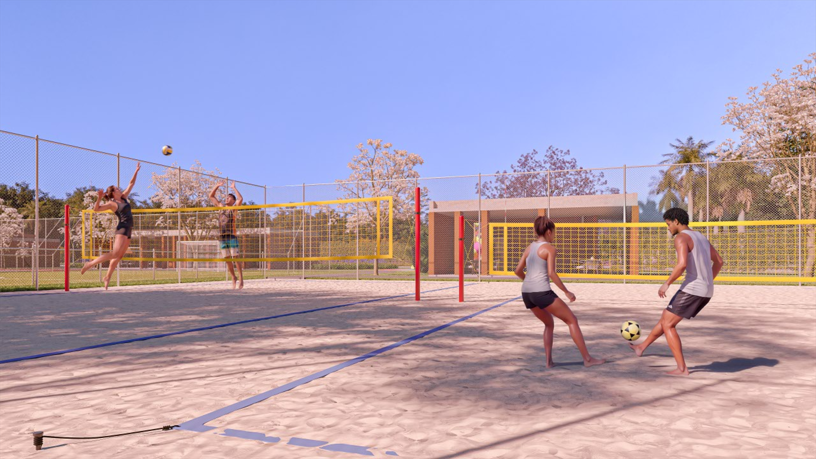 PERSPECTIVA ILUSTRADA DA BEACH ARENA