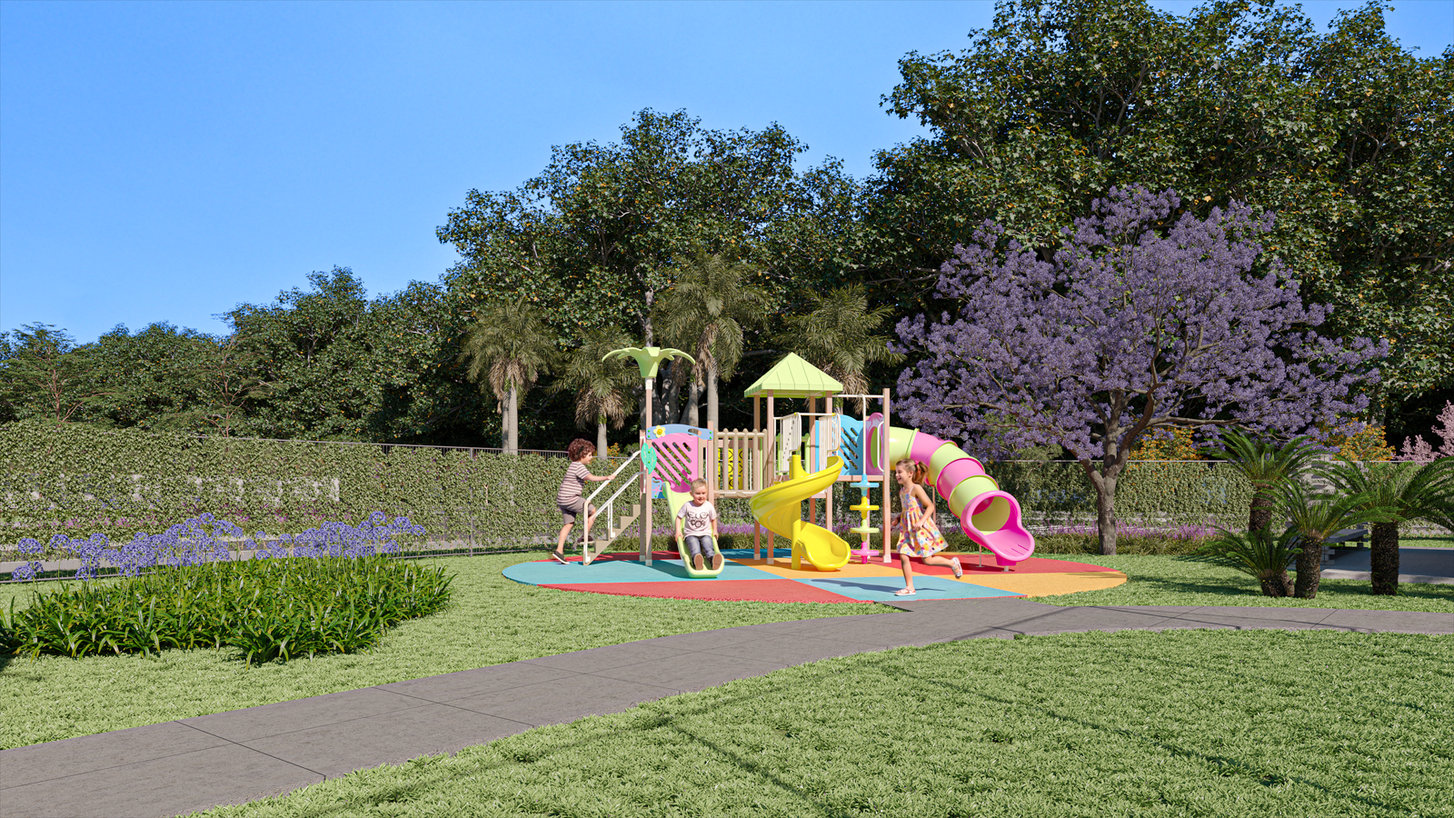 PERSPECTIVA ILUSTRADA DO PLAYGROUND